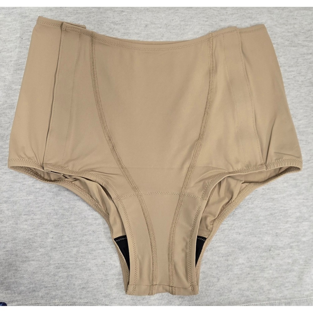 Slick Chicks High Waisted Adaptive Briefs Beige Medium Side Fastener Underwear